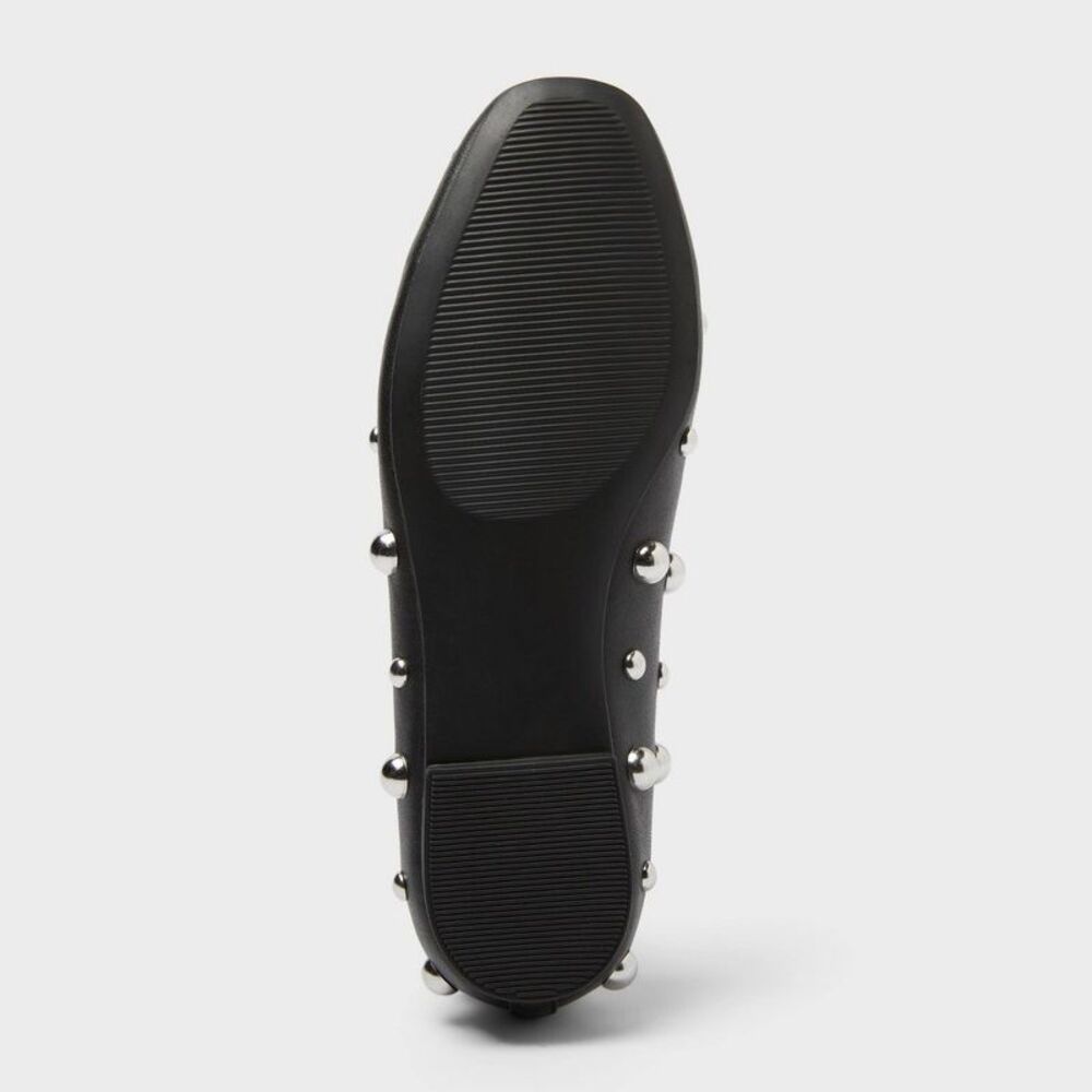 Women’s Sammie Studded Ballet Flats with Memory Foam Insole – A New day Black 8 - Picture 4 of 4